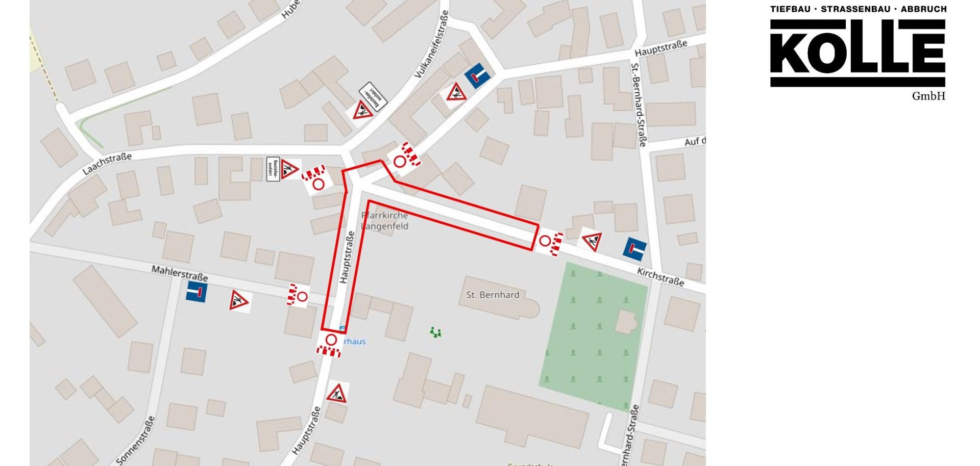 Lageplan der beschriebenen Maßnahme